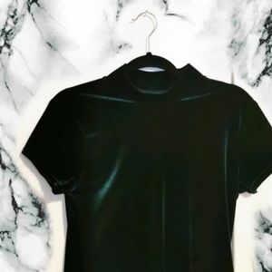 Vintage green velvet dress